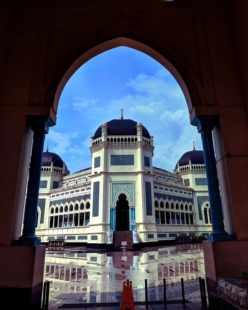 Mosque in frame