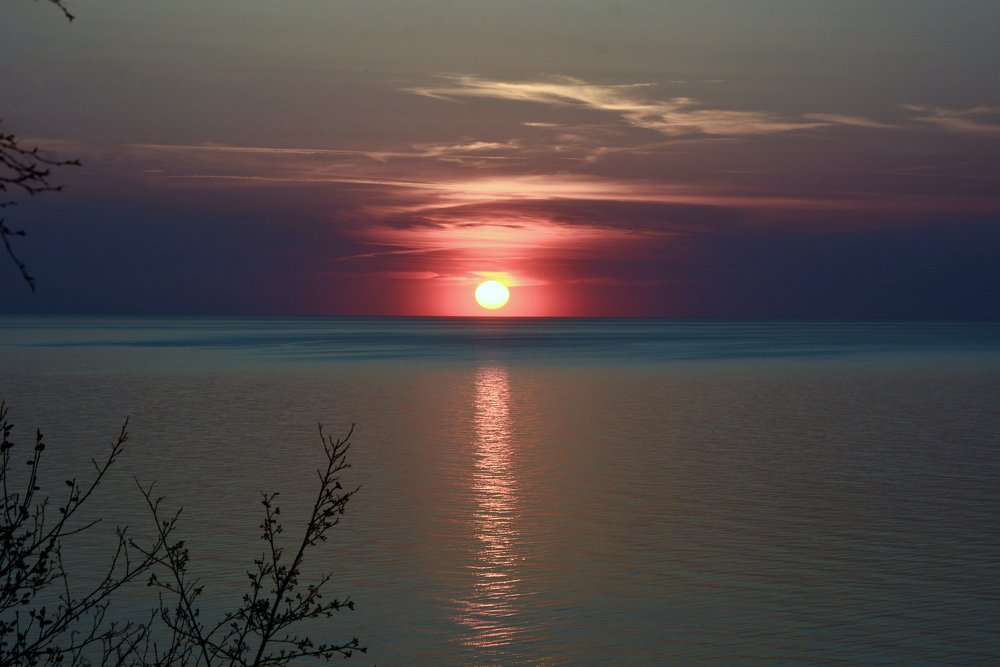 Закат на Балтике.