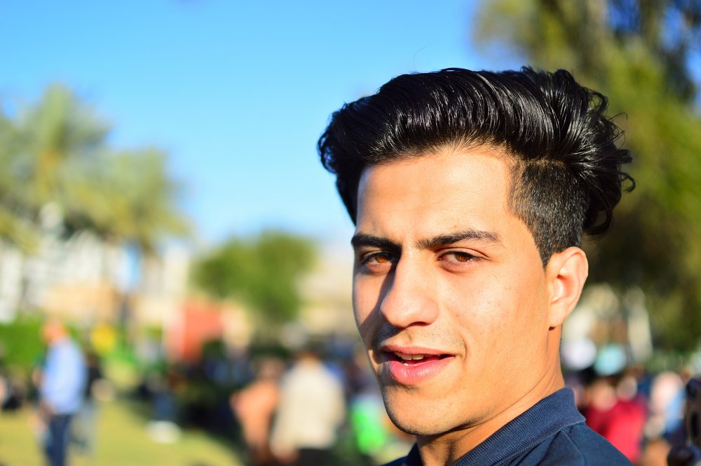 Ameer Posing for the shot