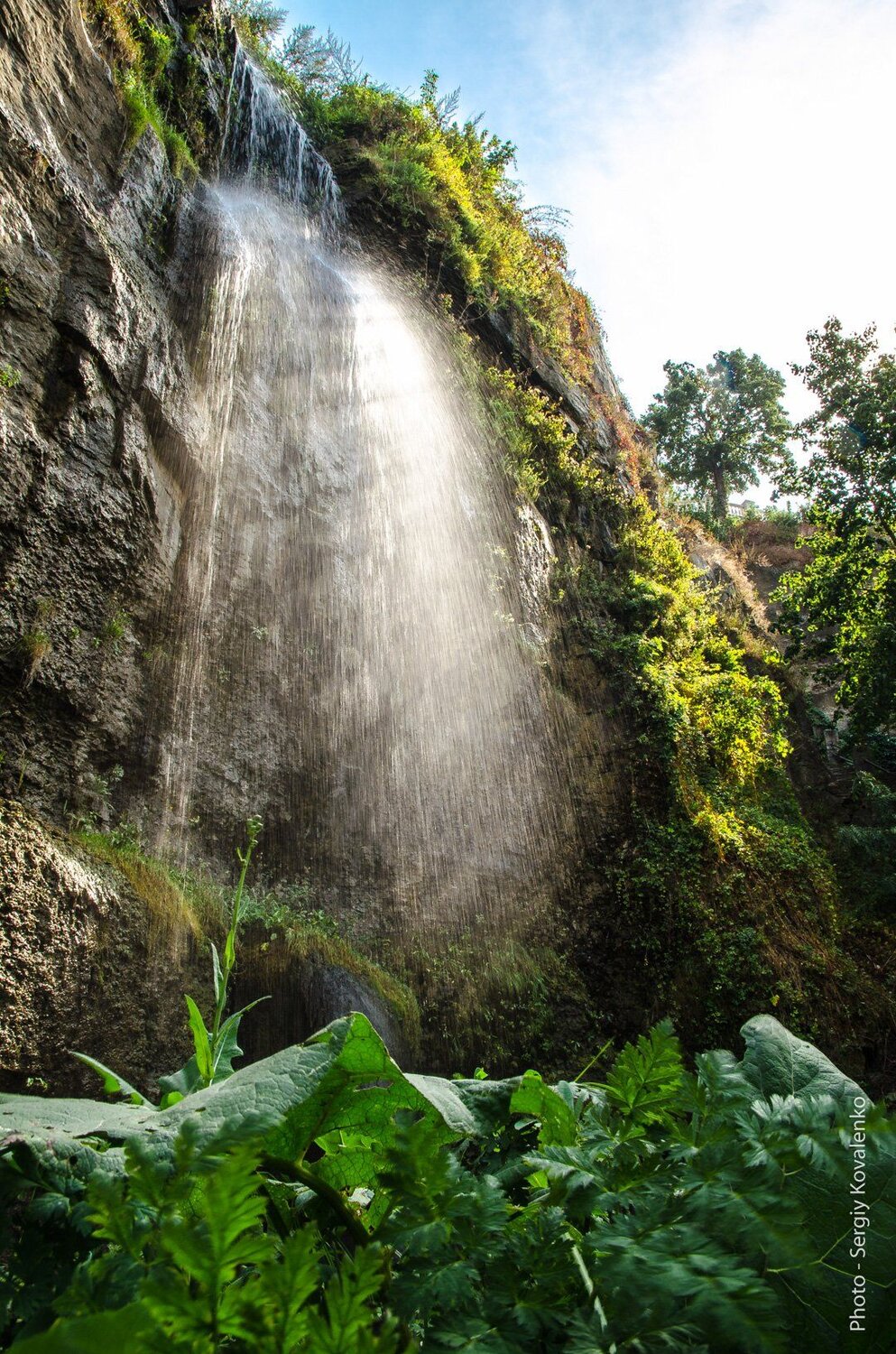 City waterfall
