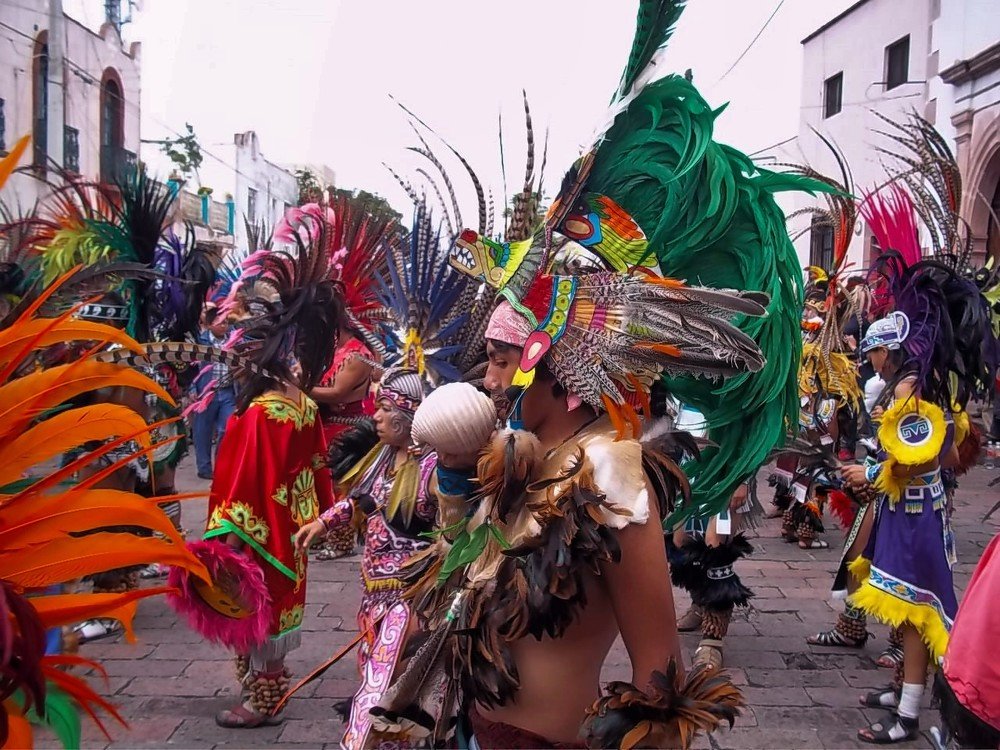 Aztec dancers