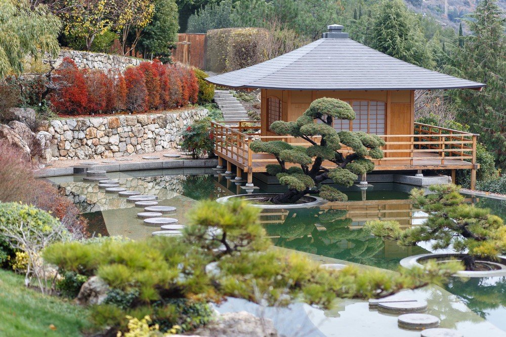 Японский сад в Партените