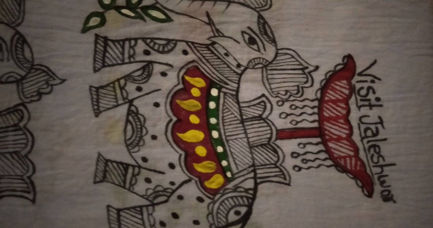 Mithila Art in cloth
