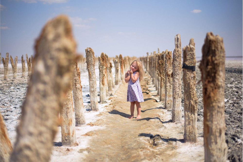 На солёном озере