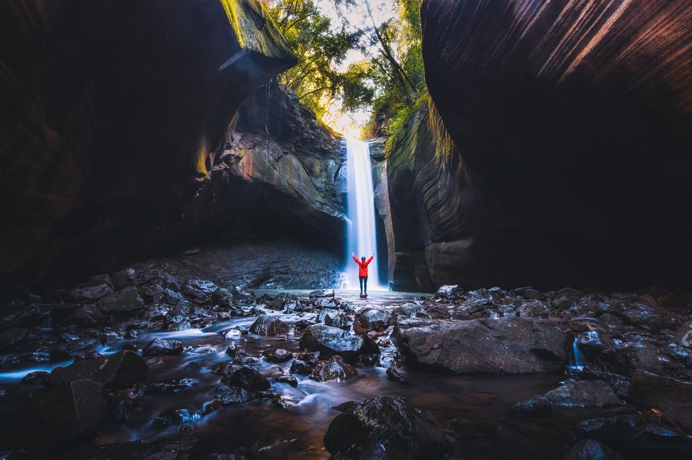 Brazilian Waterfall, immensity of nature