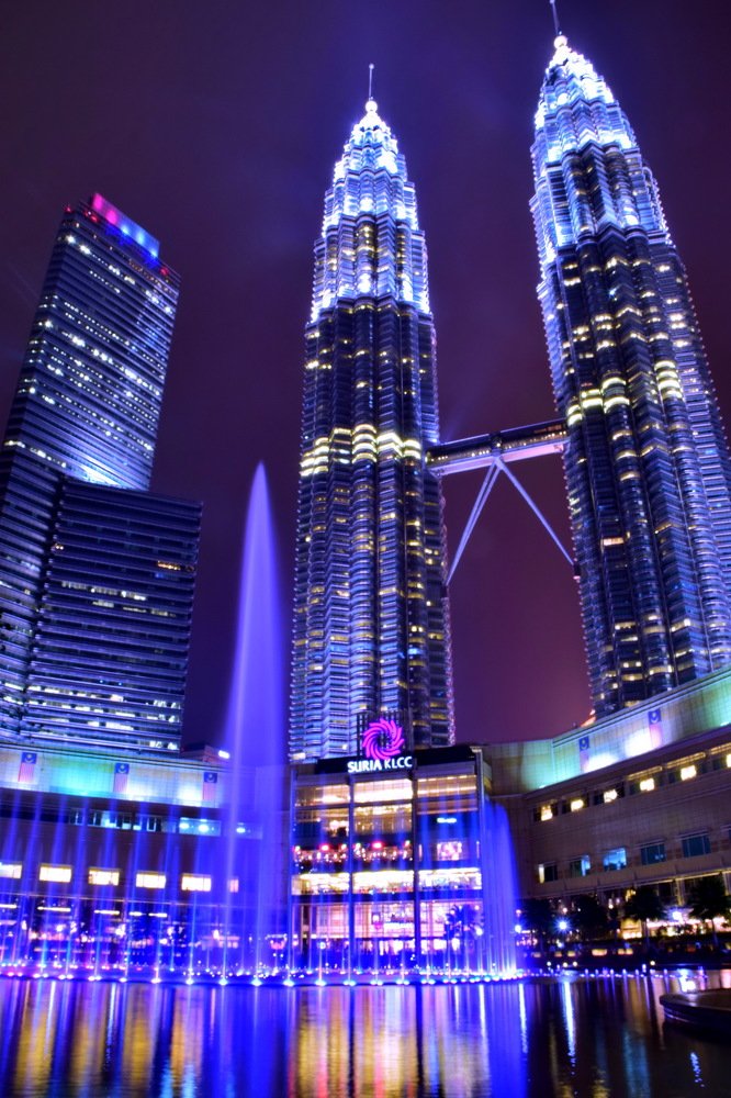Kuala Lumpur Twin Tower At Night