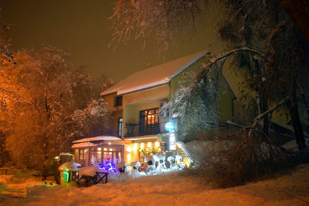 Winter night in The City