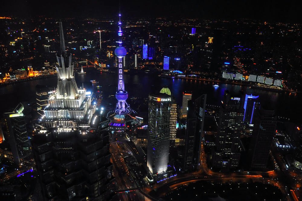 Ночной Шанхай