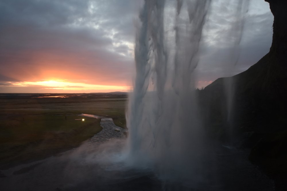 The great waterfall in Iceland.