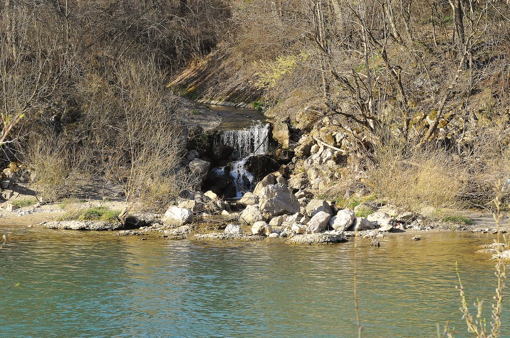 Outflow into the river