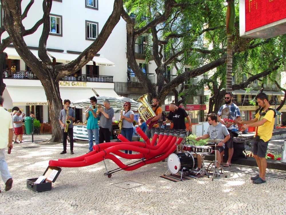 Духовой оркестр. Фуншал. Мадейра