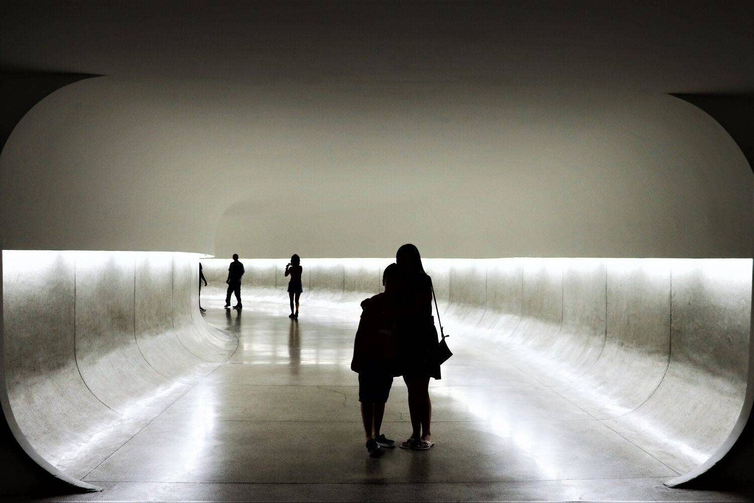 Tourists in the museum
