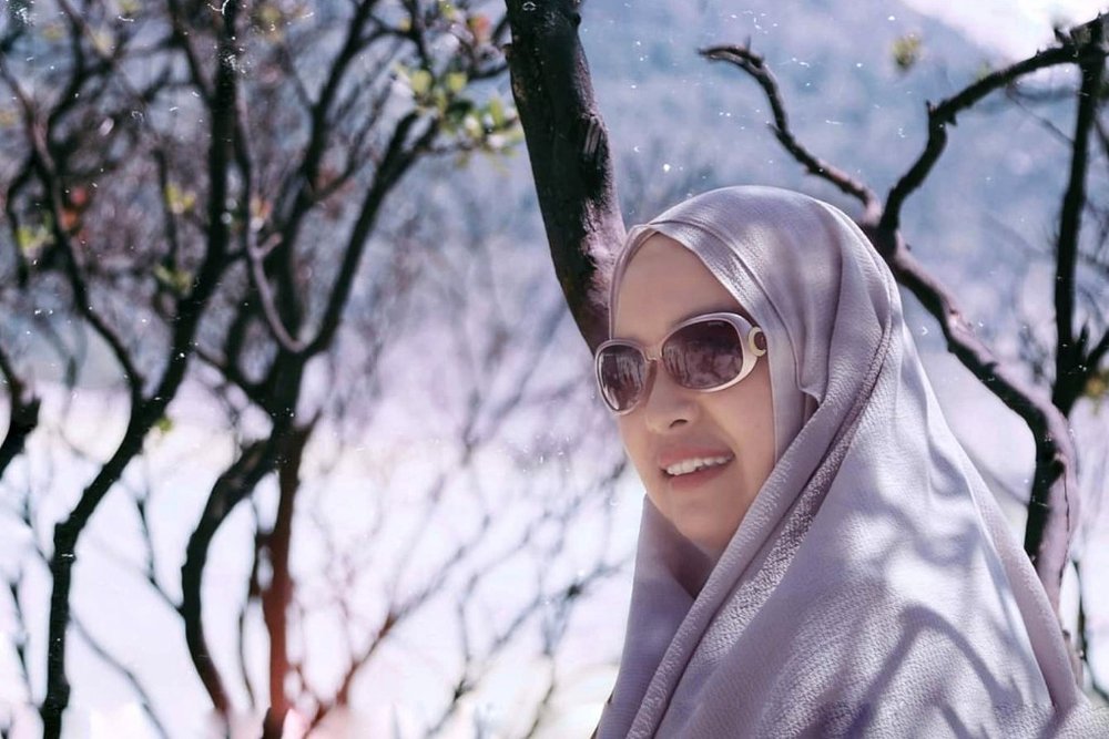 My wife is in action