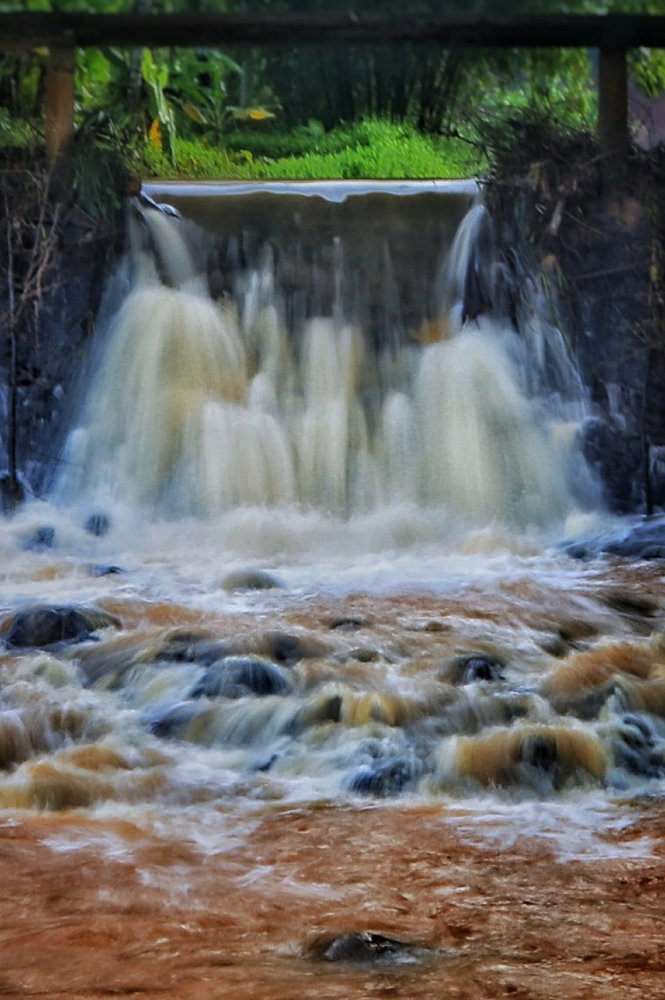 waterfall in the village