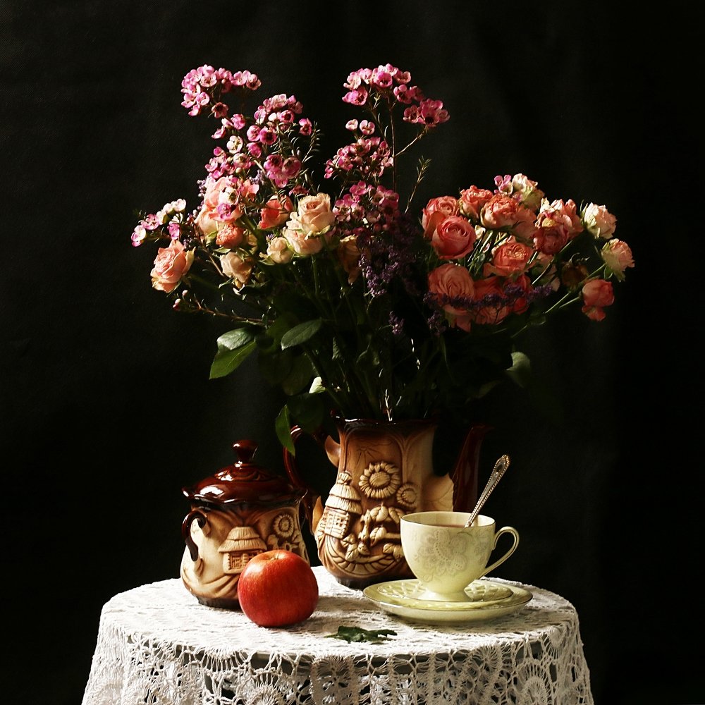 Чай с цветами