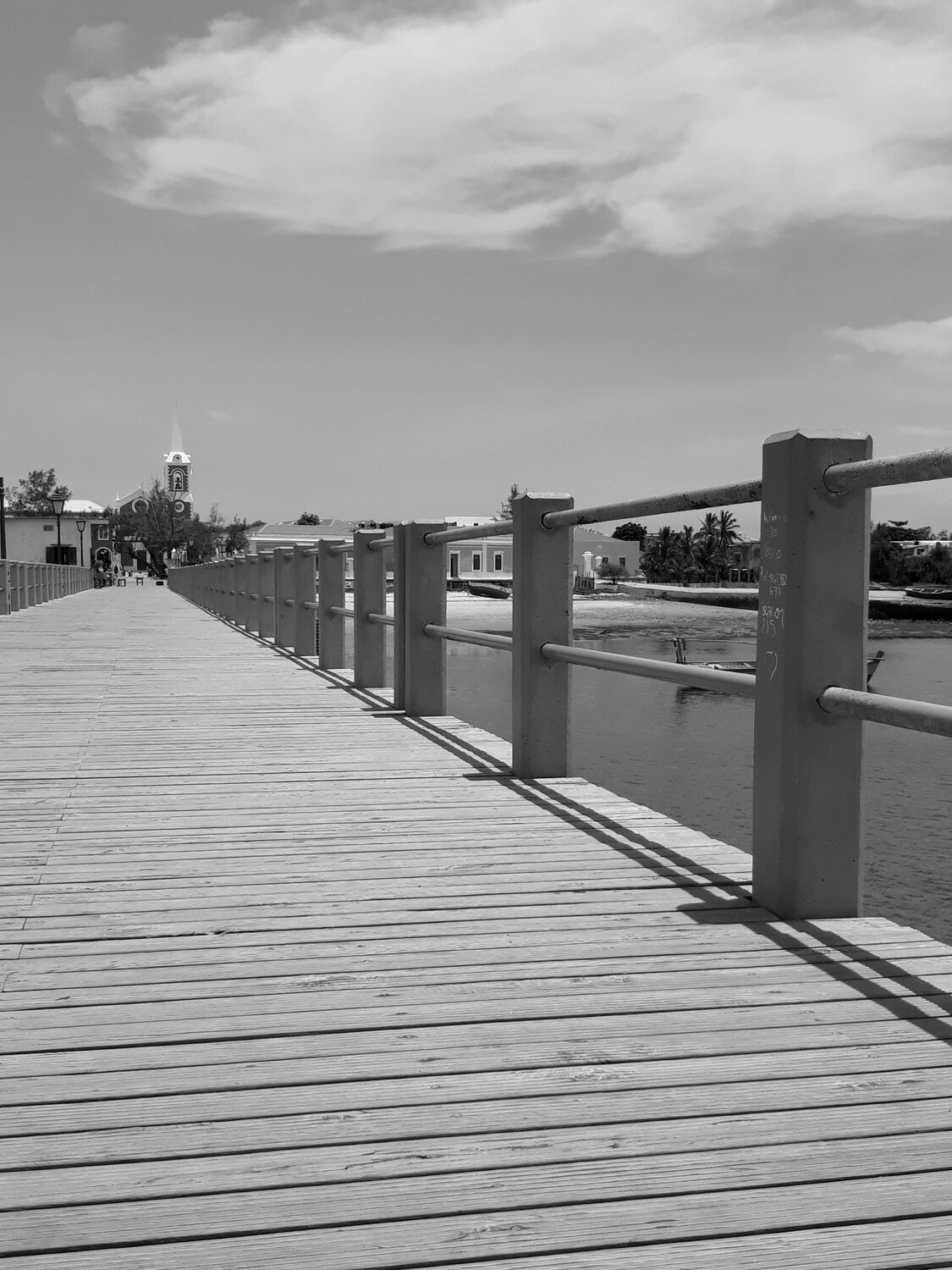 Black and white