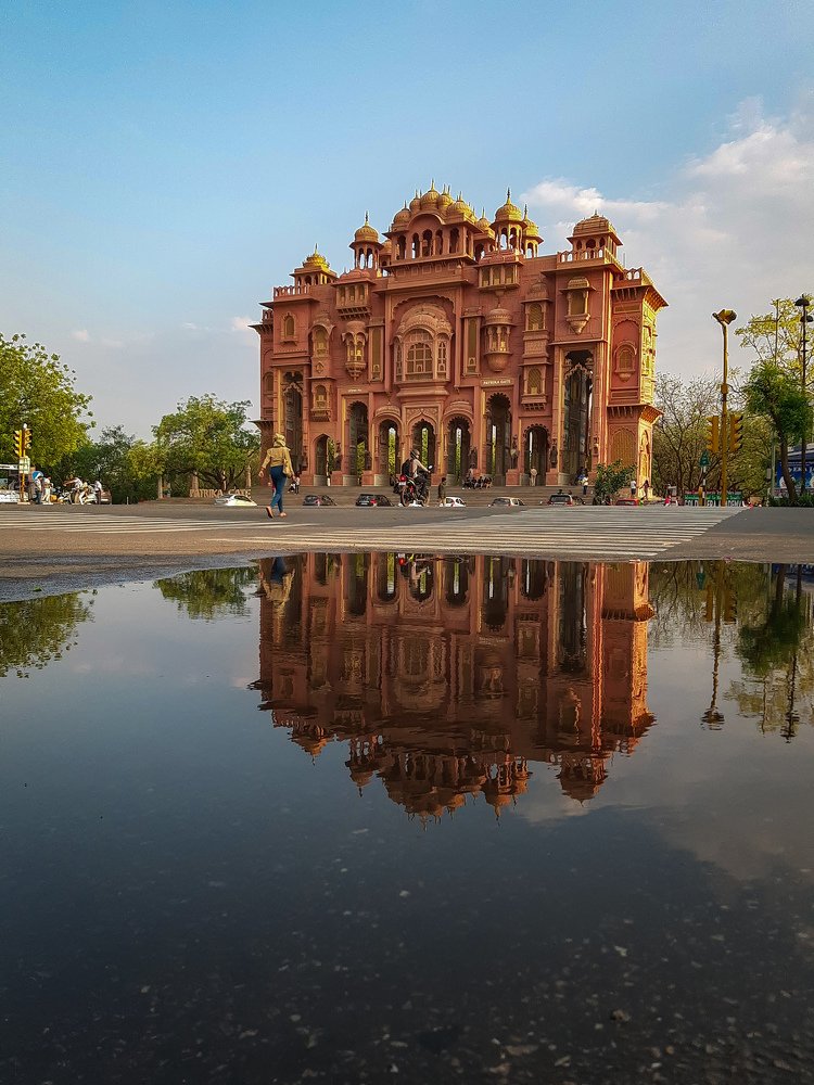 Water Reflection of Patrika Gate
