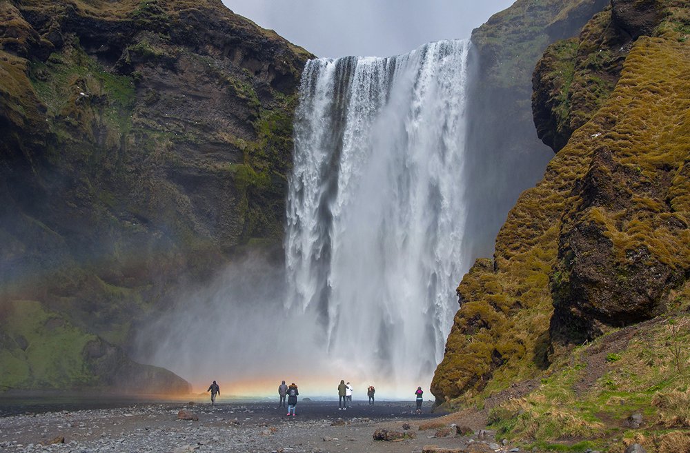 Scogafoss waterfall, Iceland.