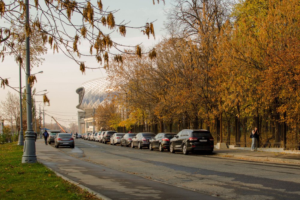 Новый стадион Динамо. Вид в золоте