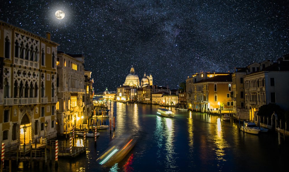 Venice at night