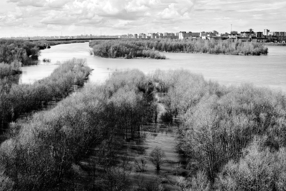 Омск. Иртыш. Весна