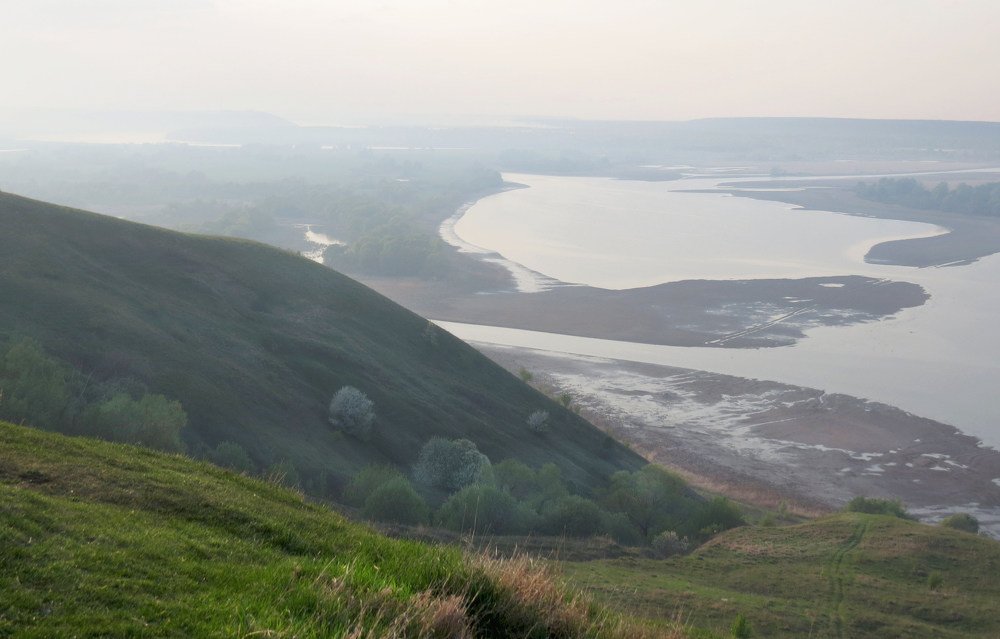 Вид на Волгу с горы "Птичий полет"