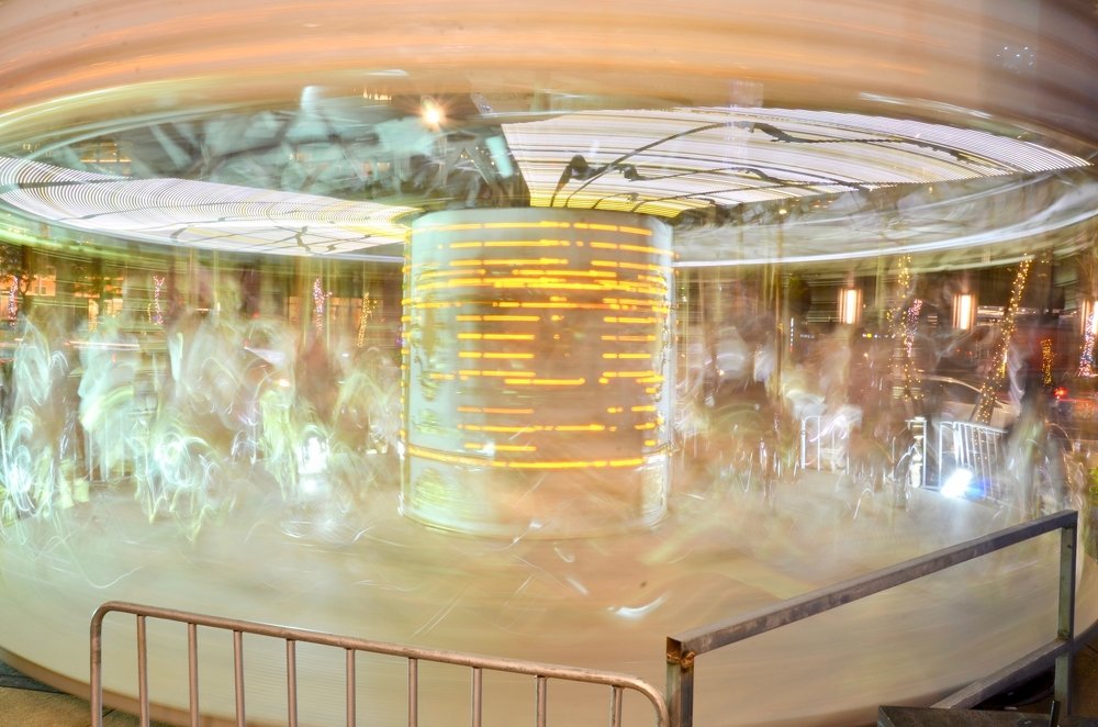 Carousel in motion
