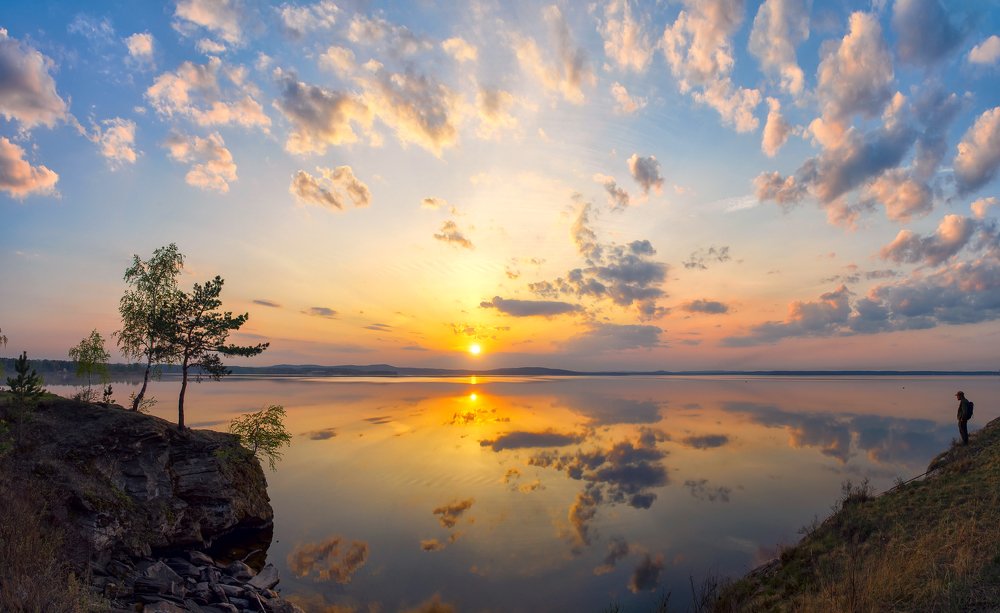 Вечер на озере