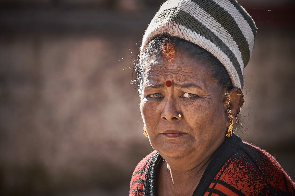 Портрет непальской женщины