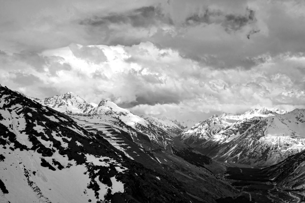 snow mountain Elbrus in Russia