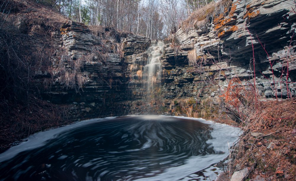 Лесной водопадик