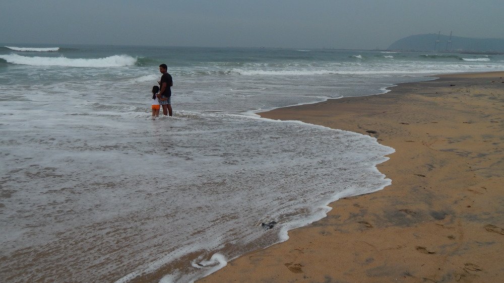 an evening in the beach