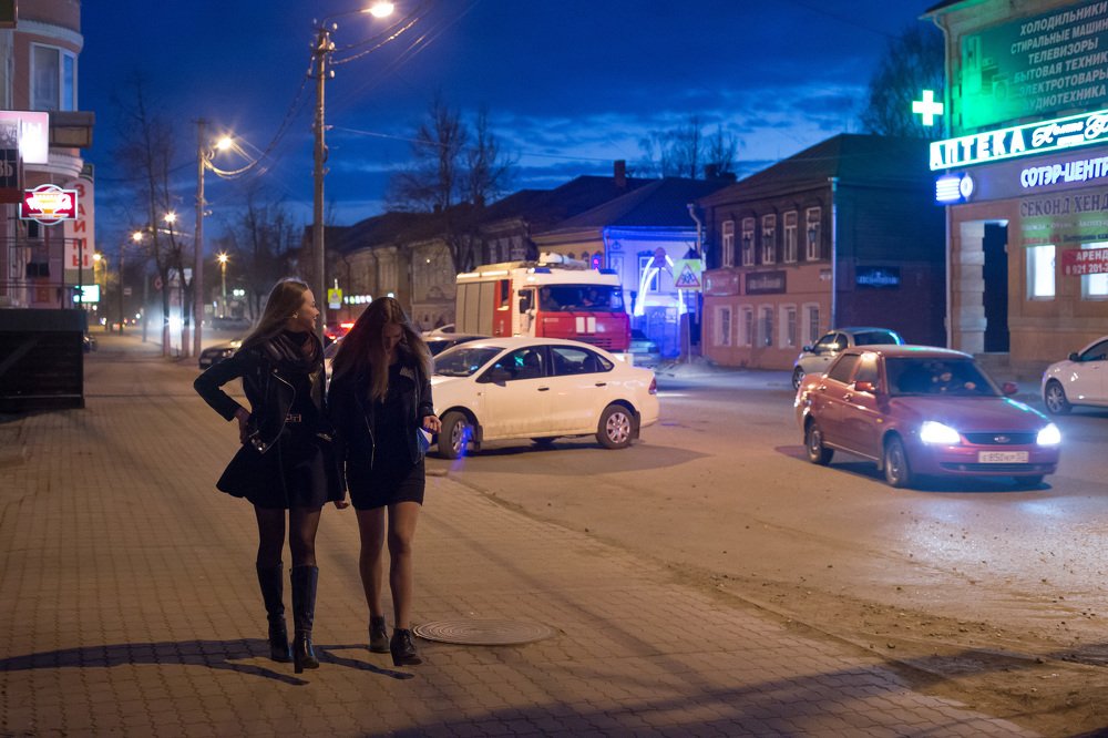 г.Боровичи ночью