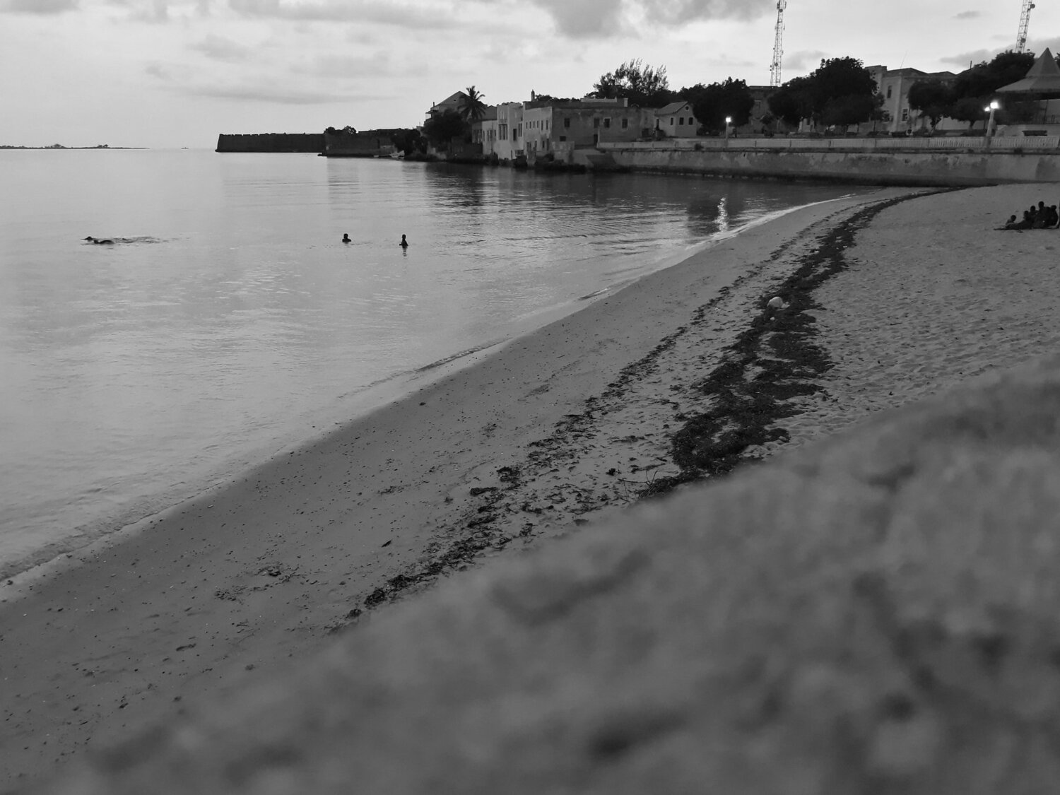 Black and white