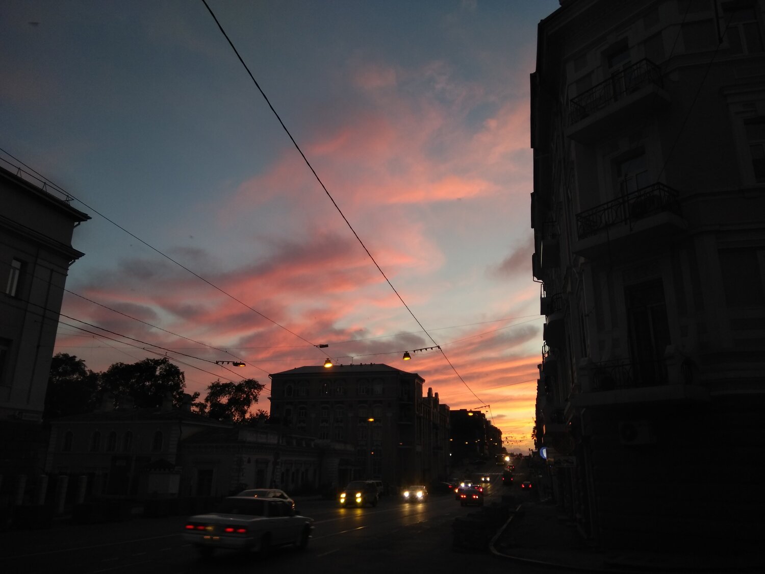 В лучах заката