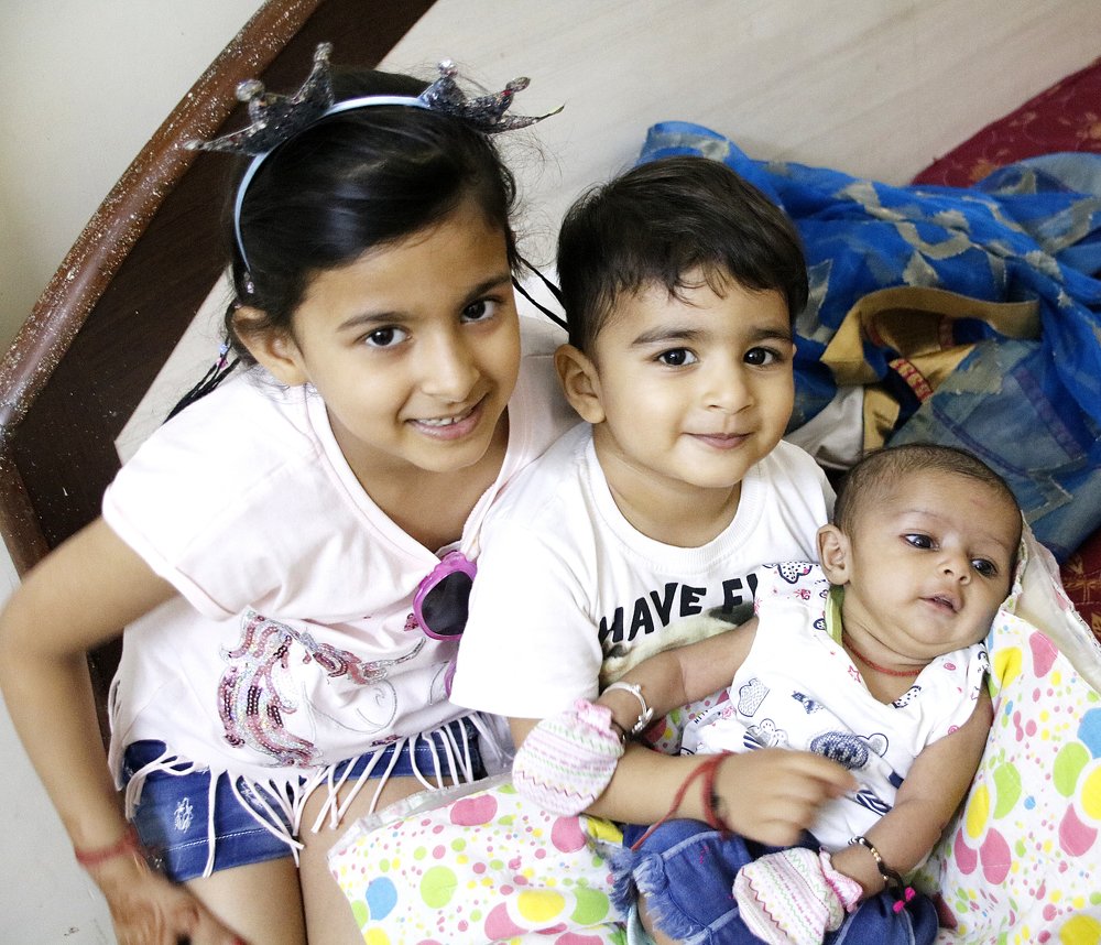 three very cute brother sister