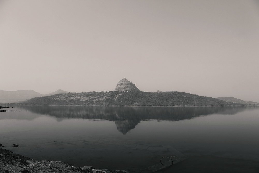 Reflection in water through Landscape.