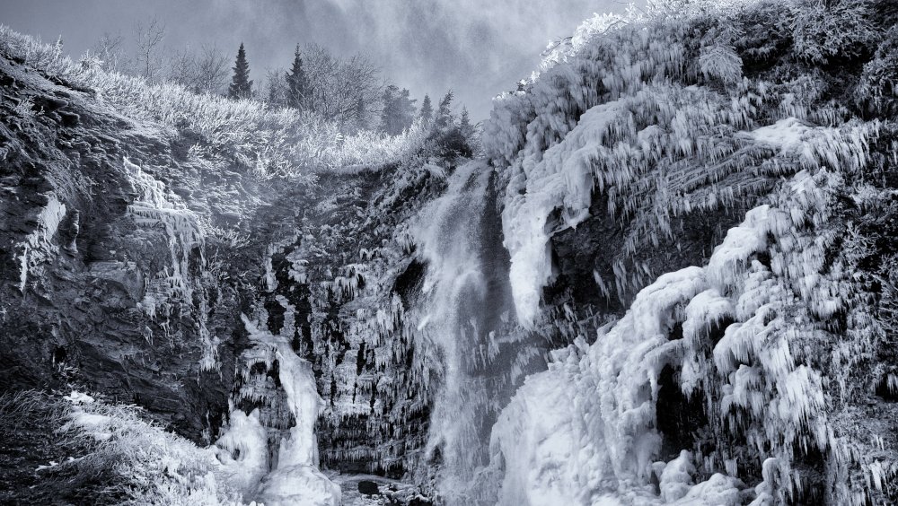 Icy waterfall