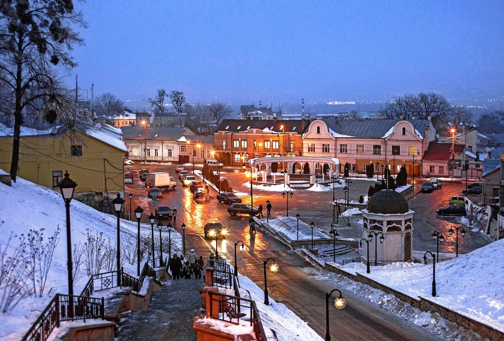 Морозный вечер.