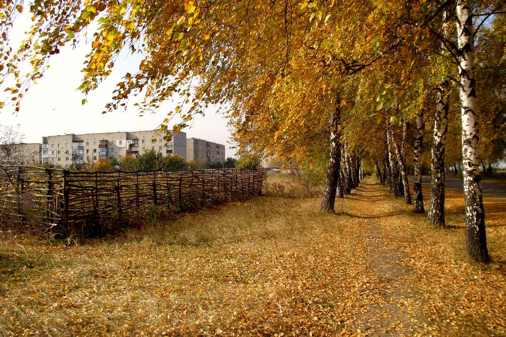 Городская окраина.