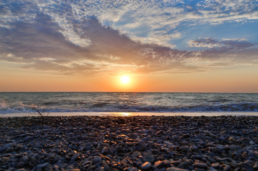 Закат в с. Береговое, Бахчисарайский район