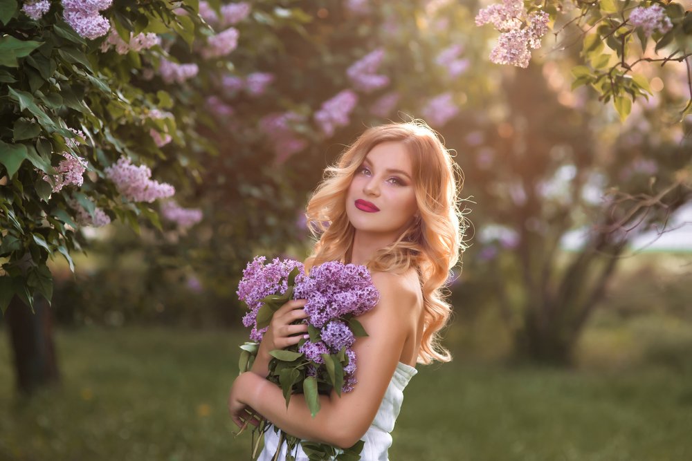 портрет в сирени