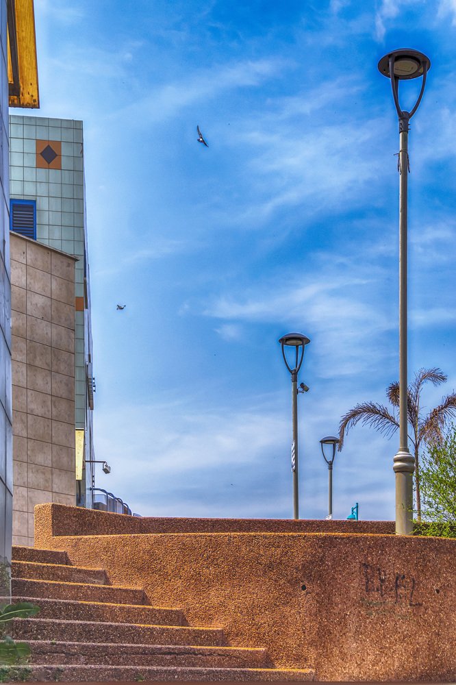 Without touching the clouds