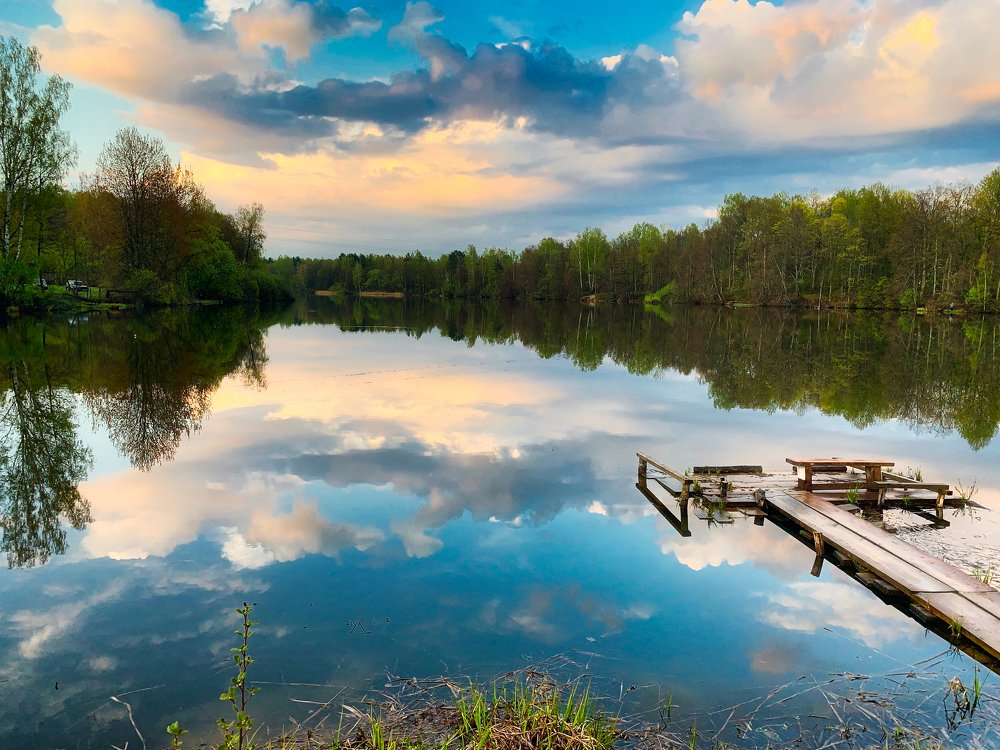 Вечер на озере