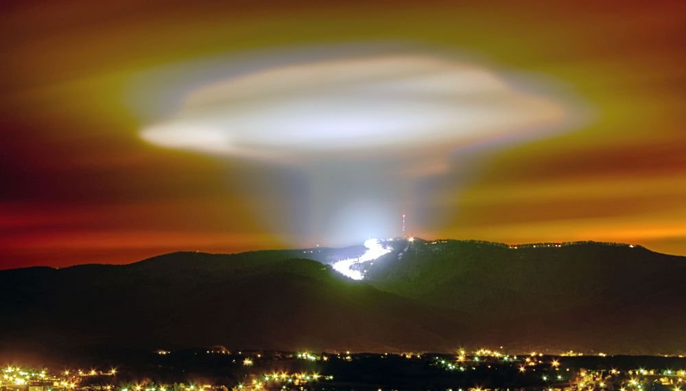 Lights above the city