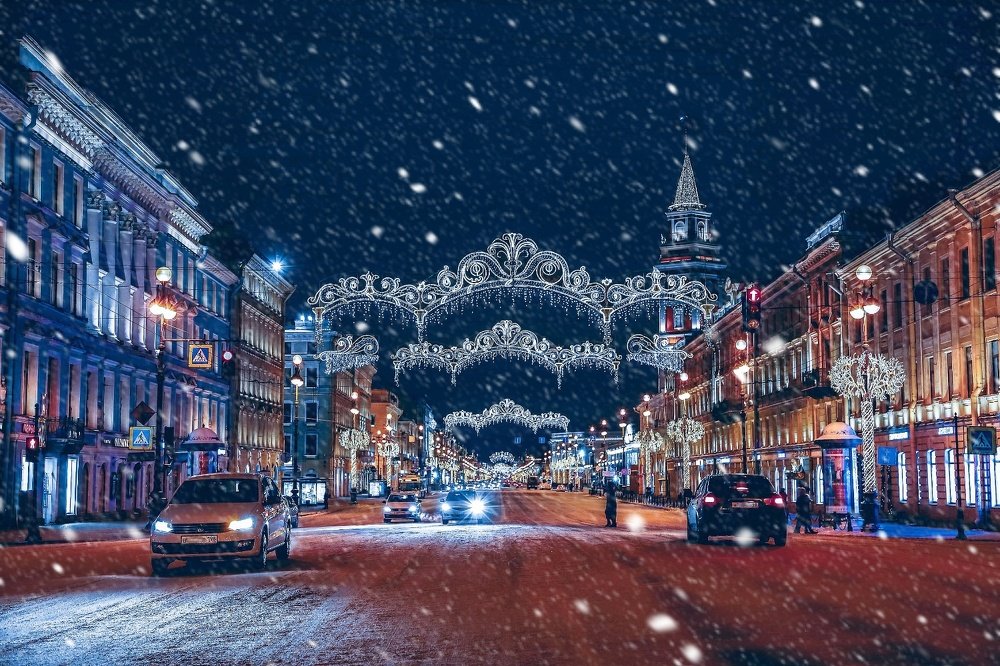 Night St. Petersburg