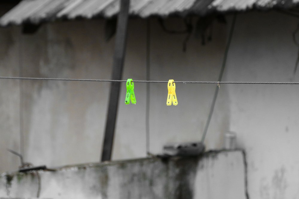 One Green, Other Yellow