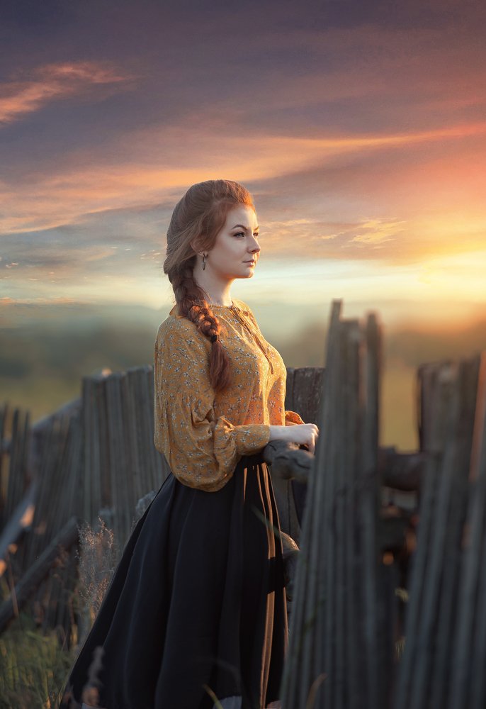 В лучах заката