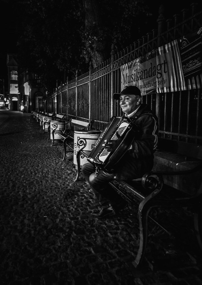 The Kopenhagen  night musician