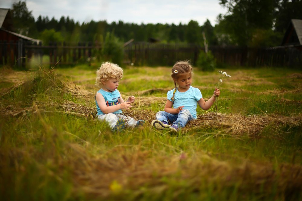 В деревне летом...